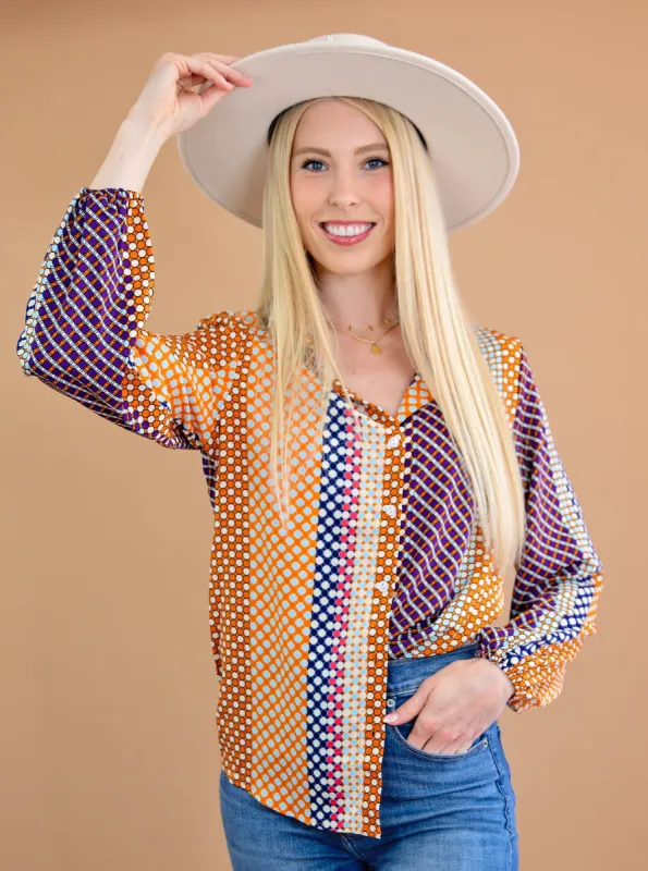 Long Sleeve Button Down Shift Shirt sold by Roxie’s Picks