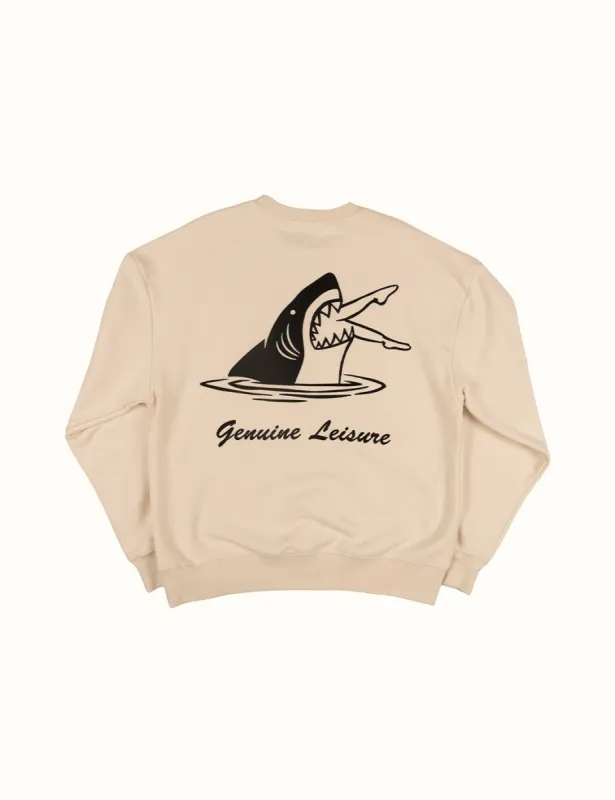 Shark Bite Crew Sweater sold by Duvin Design