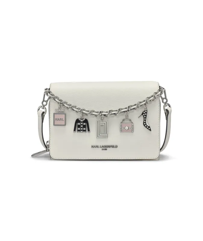 LOURDES CROSSBODY WITH CHARMS sold by Karl Lagerfeld Paris