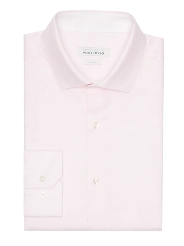 Slim Fit Rose Nailshead Dress Shirt sold by Perry Ellis