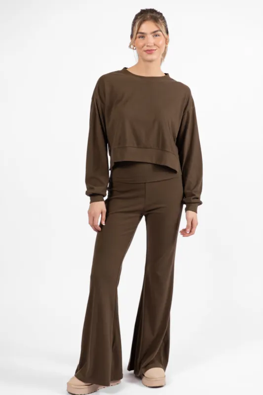 In A Dream Brown Super Soft Pullover FINAL SALE sold by Pink Lily