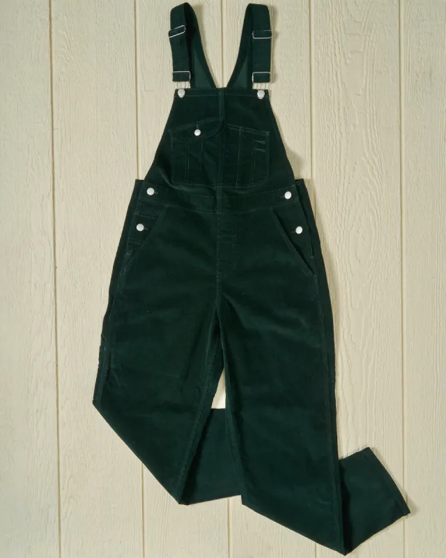 Women's Overalls in Pine Corduroy sold by Quaker Marine Supply