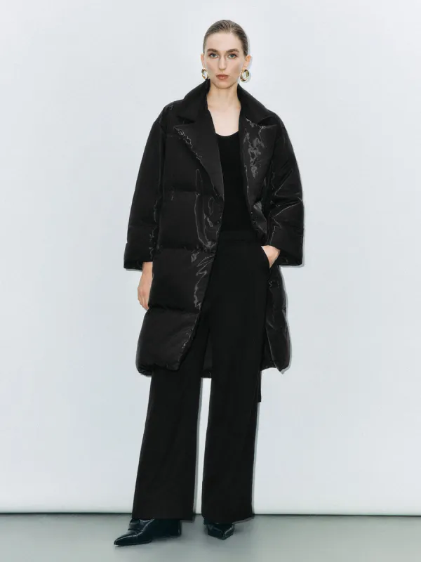 Belted Quilted Down Outerwear sold by Urban Revivo