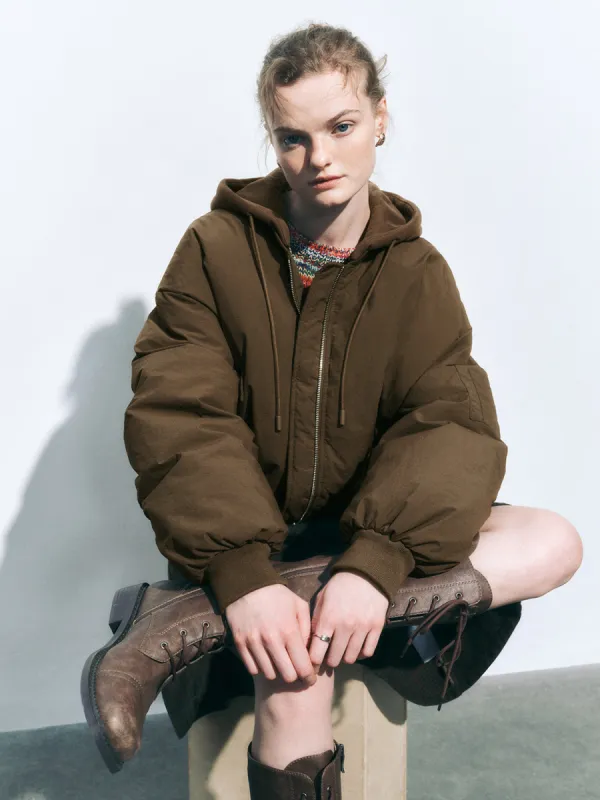 Hoodie Padded Puffer Coats sold by Urban Revivo