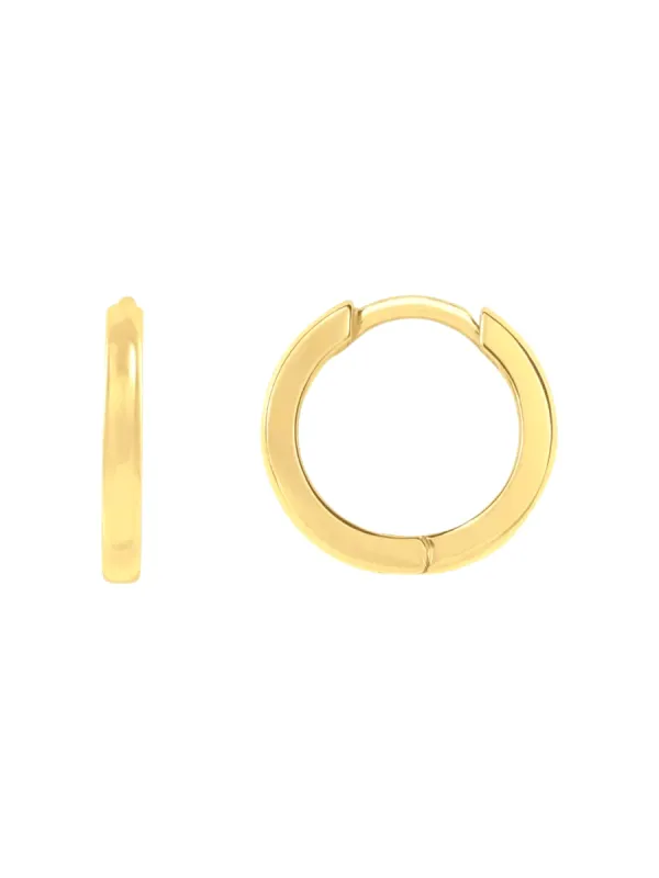Gold Huggie Earrings 14K sold by LeMel