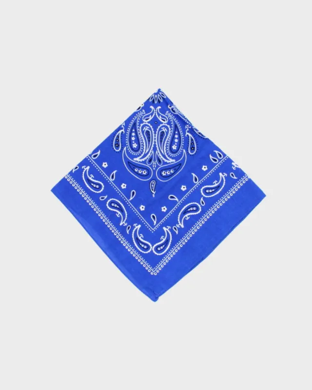 Blue Paisley Pattern Bandana sold by Rokit