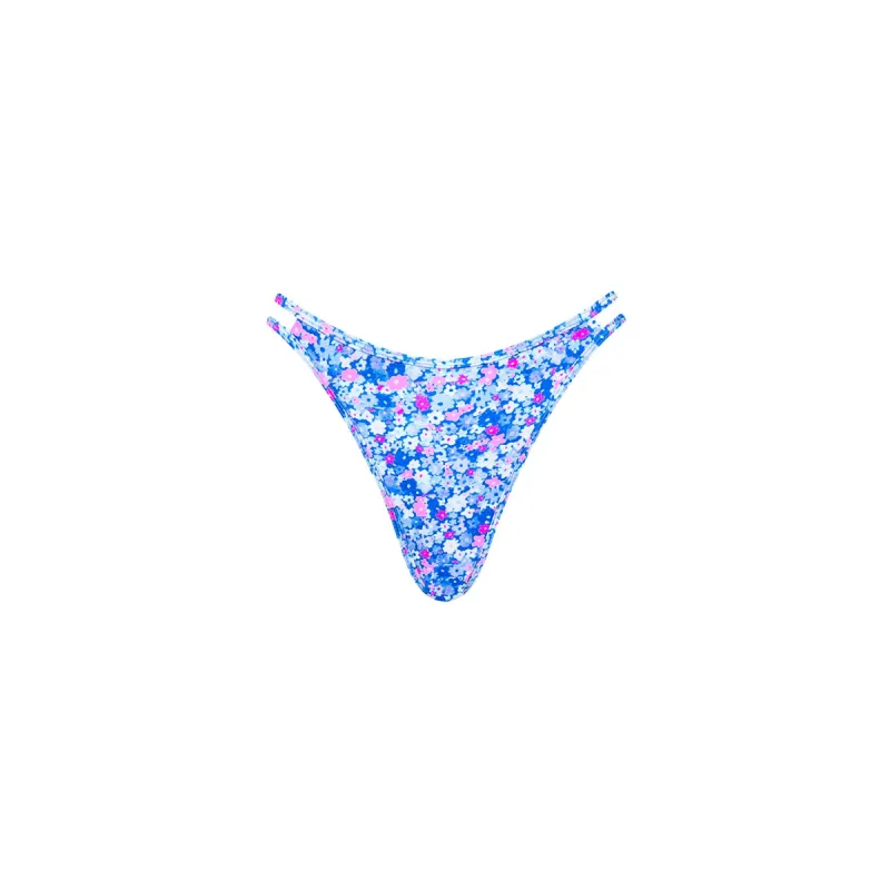 Twin Strap Cheeky Bikini Bottom - Purple Pearls sold by Kulani Kinis