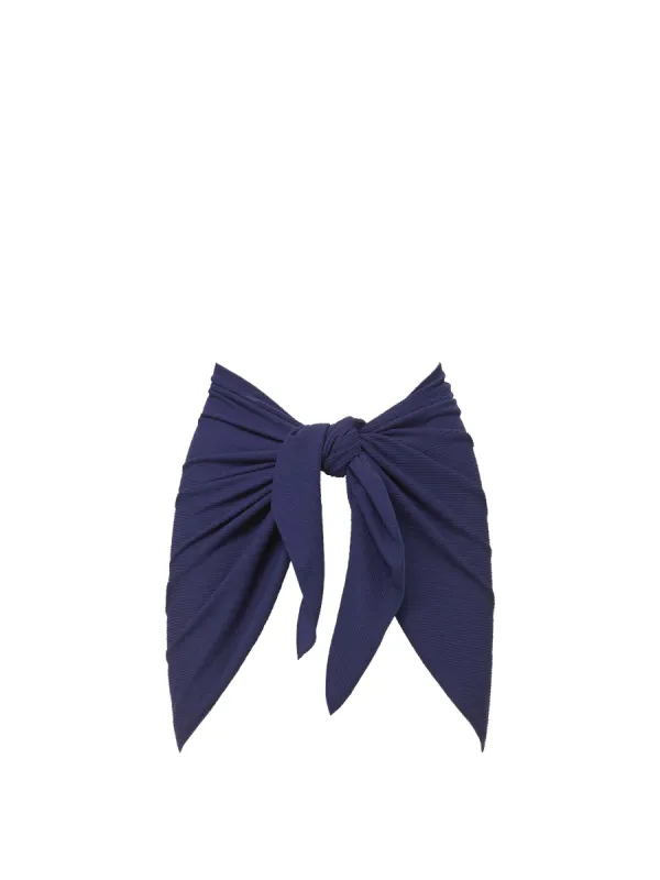 Liv Sarong in Navy Texture sold by Change of Scenery