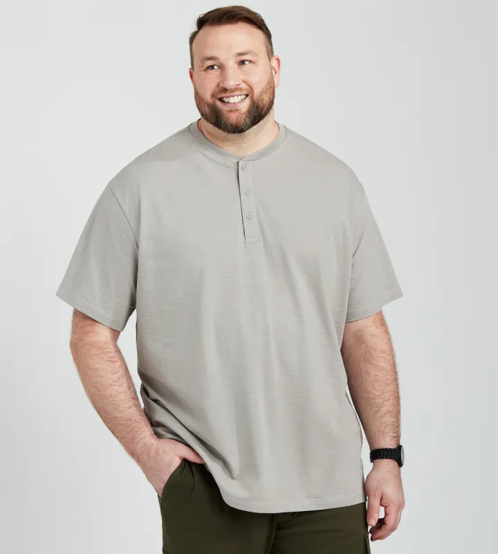 Britches Slub Henley sold by Mr. Big and Tall