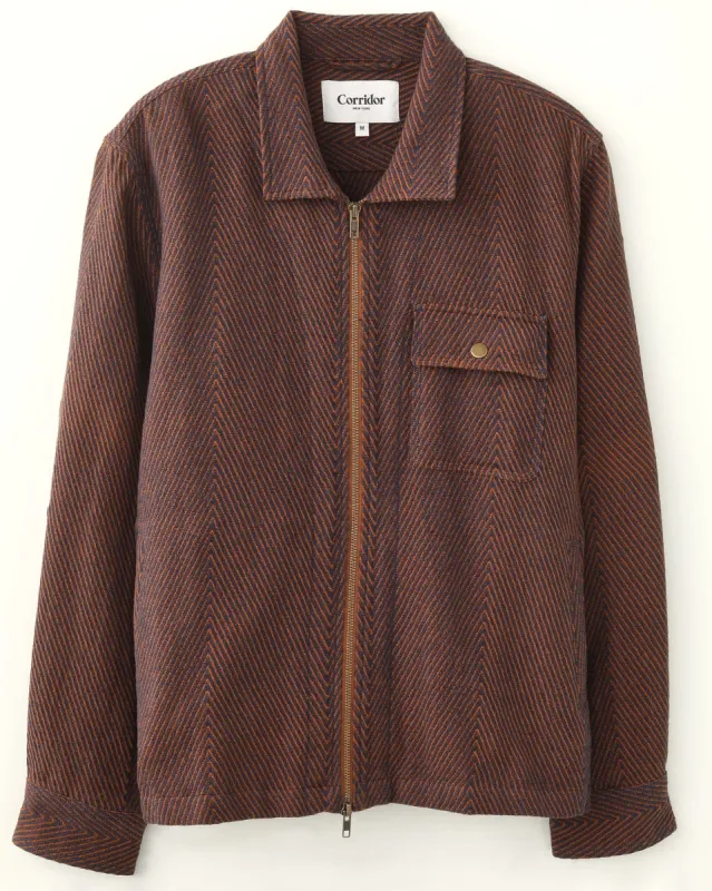 Umber Zip Jacket sold by Corridor