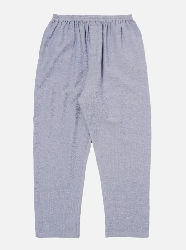 Universal Works Pyjama Pant in Blue Monterey Cotton sold by Universal Works