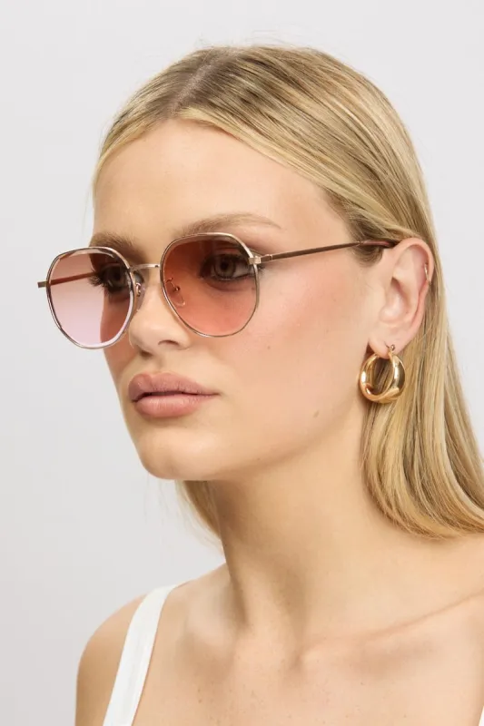 Pink Round Sunglasses sold by Ally Fashion