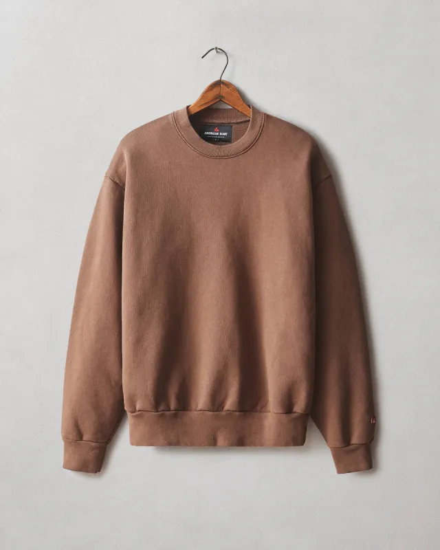 Unisex American Vintage Crew Sweatshirt - Chicory Coffee sold by American Giant