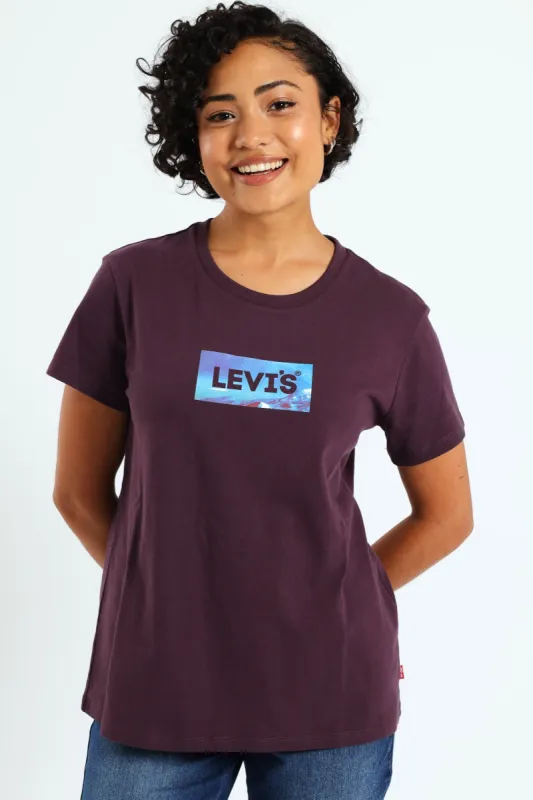 The Za Aurora Photo Perfect Tee - Plum sold by Edgars