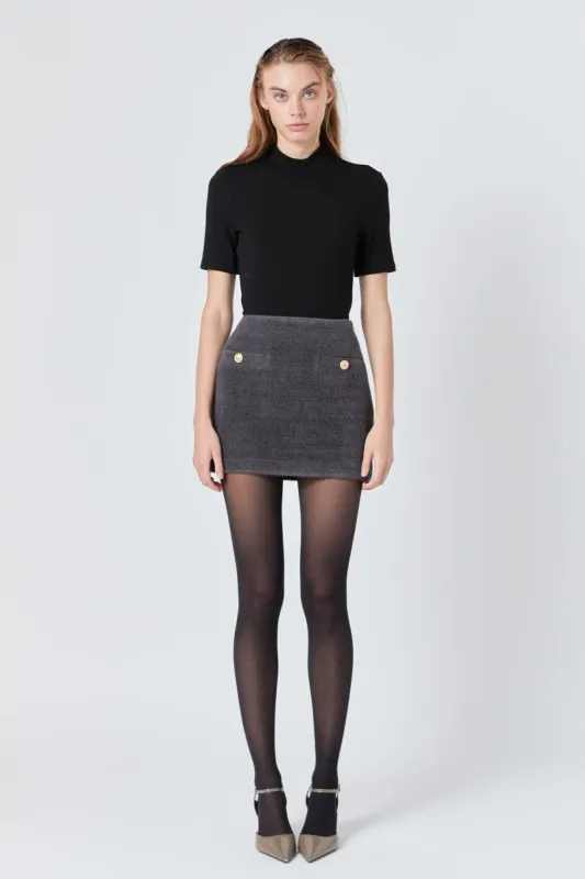 Tweed Boucle Skirt sold by Endless Rose