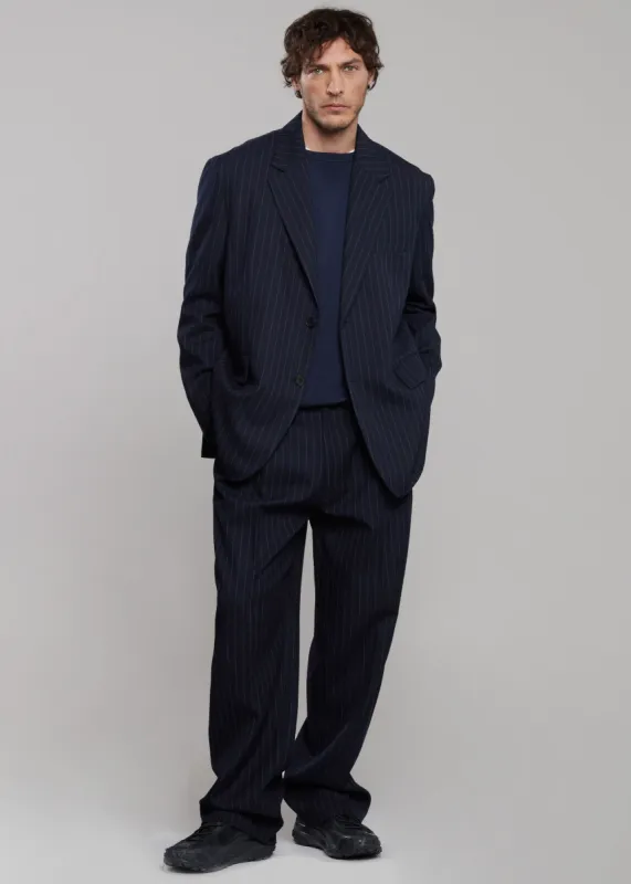 Beo Suit Pants - Navy/White Pinstripe sold by Frankie Shop