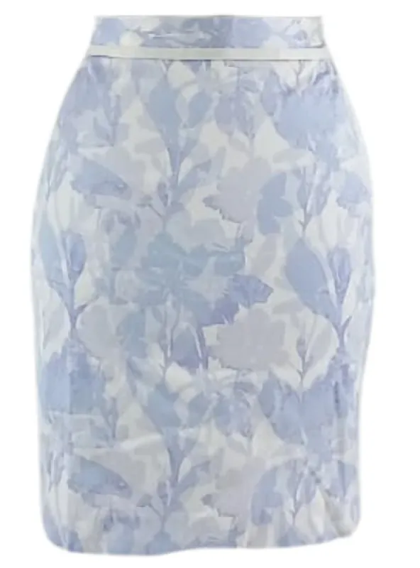 FLORAL FITTED MINI SKIRT sold by FBO