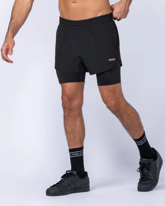 Hybrid 3" Shorts - Black sold by Muscle Nation