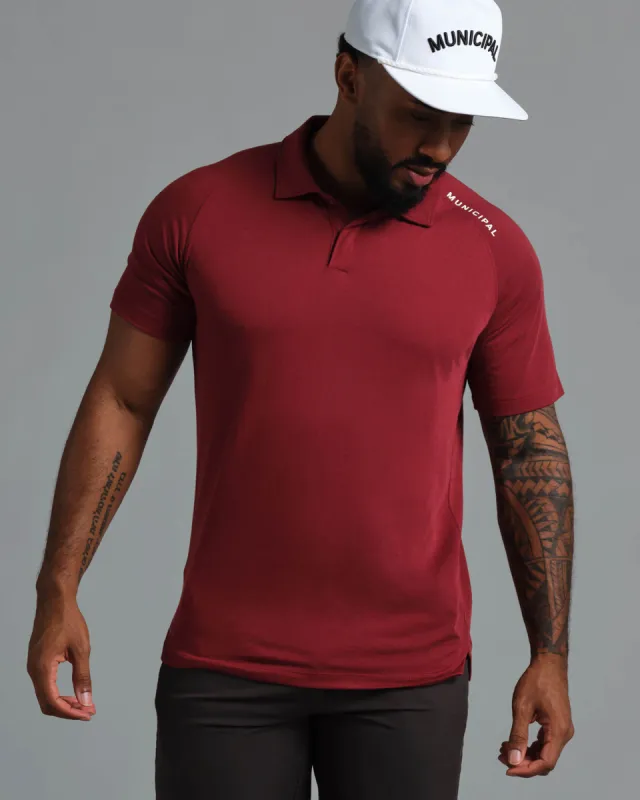 Municipal Sport Tech Polo - CARDINAL sold by Sun Diego Boardshops