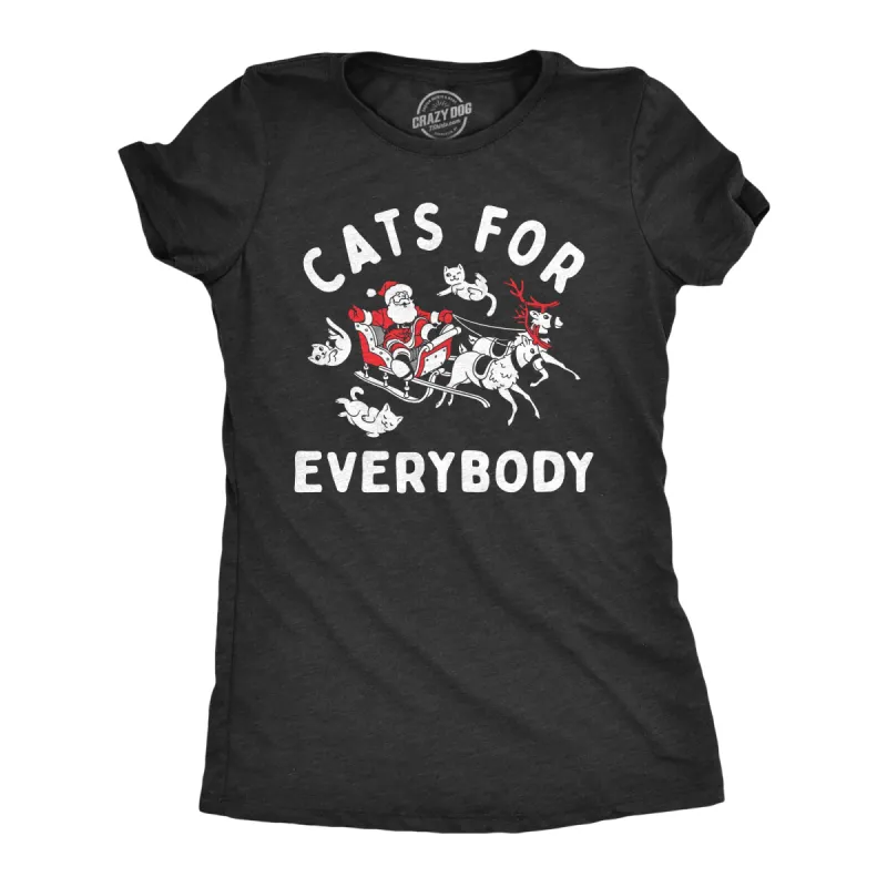 Cats For Everybody Women's T Shirt sold by Crazy Dog T-Shirts
