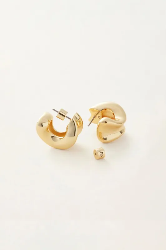 Chunky Dune Hoops, Gold sold by French Cuff