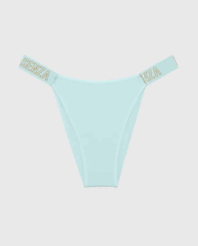 Cheeky Panty with Logo Band in Vista Blue sold by La SENZA