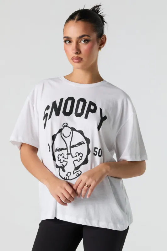 Snoopy Graphic Boyfriend T-Shirt sold by Urban Planet