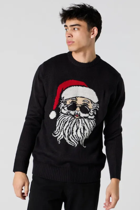 Cool Santa Jacquard Knit Christmas Sweater sold by Urban Planet