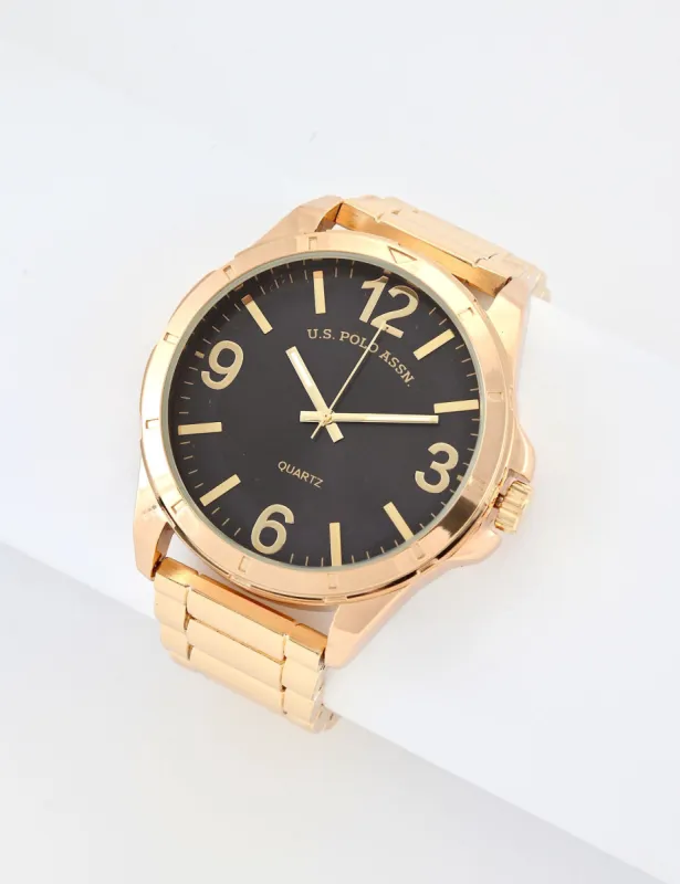 MENS GOLD LINK BRACELET WATCH sold by U.S. Polo Assn.