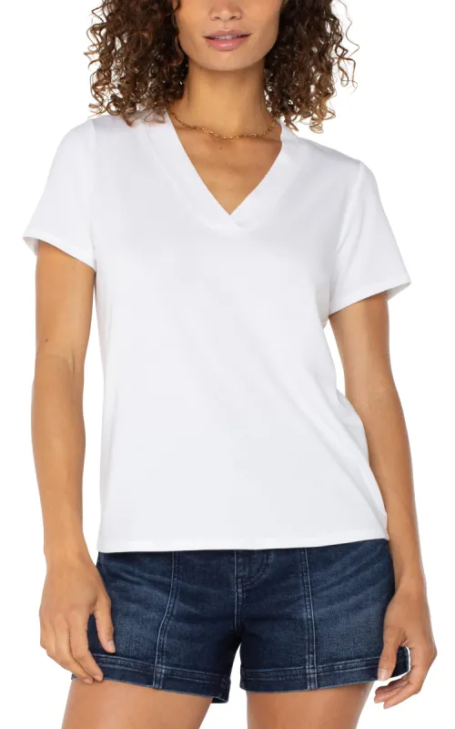 SHORT SLEEVE KNIT TEE sold by Liverpool Jeans Company