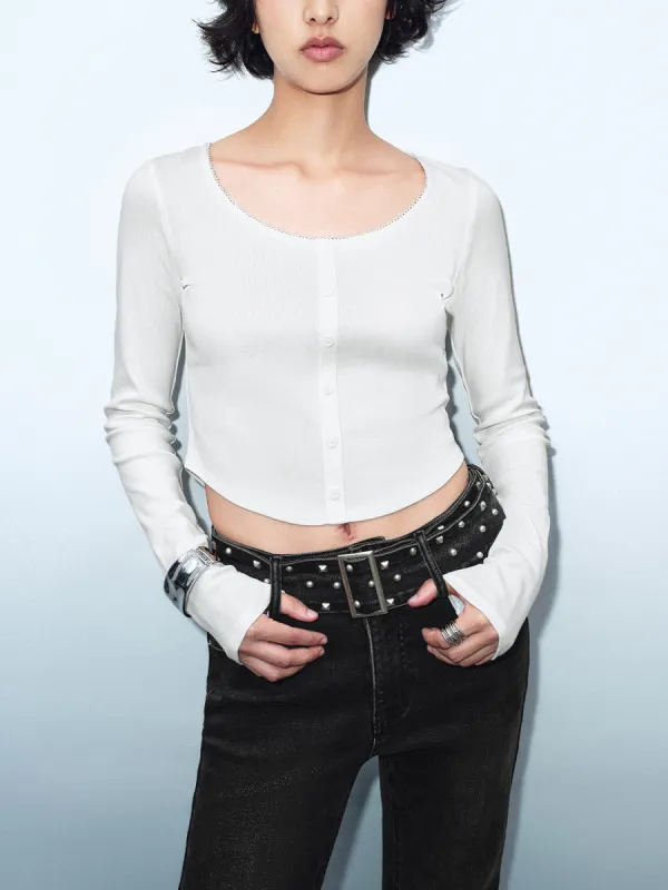 Crew Neck Knitted Cardigans sold by Urban Revivo