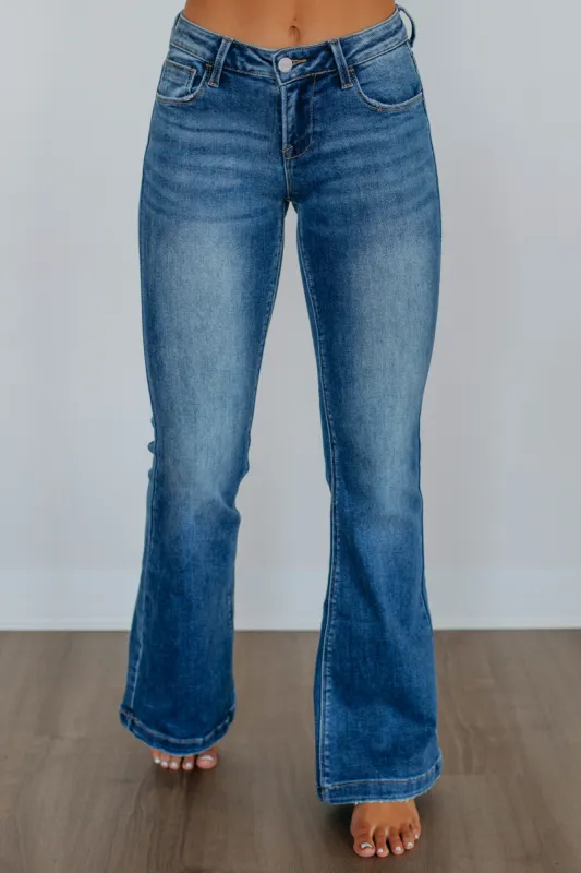 Palmer Risen Flare Jeans - Medium Wash sold by Wild Oak Boutique