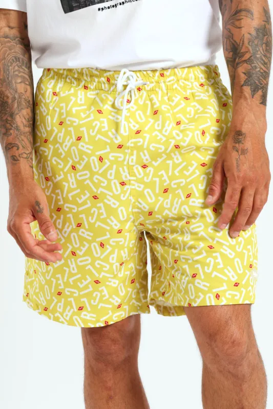 Original Doodle Swim Short - Yellow sold by Edgars