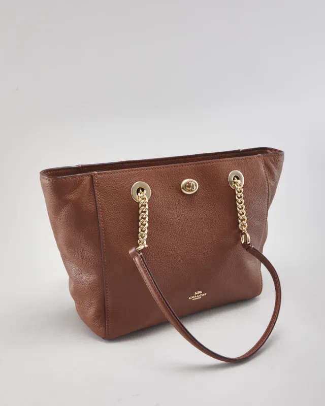 Coach Brown Leather Handbag sold by Rokit