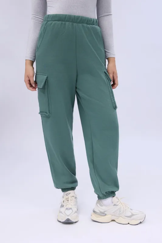 High Rise Baggy Cargo Jogger sold by Bluenotes