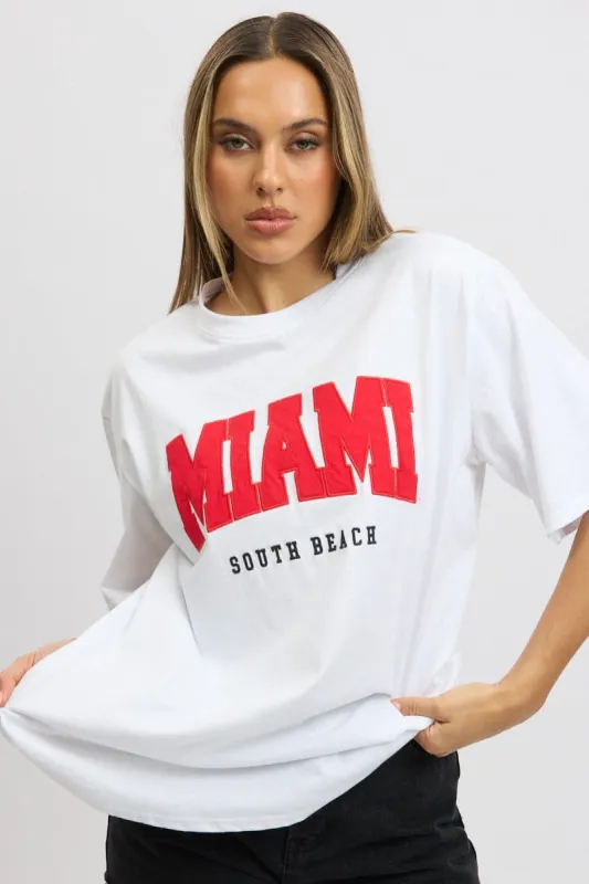 White Graphic Tee Short Sleeve sold by Ally Fashion
