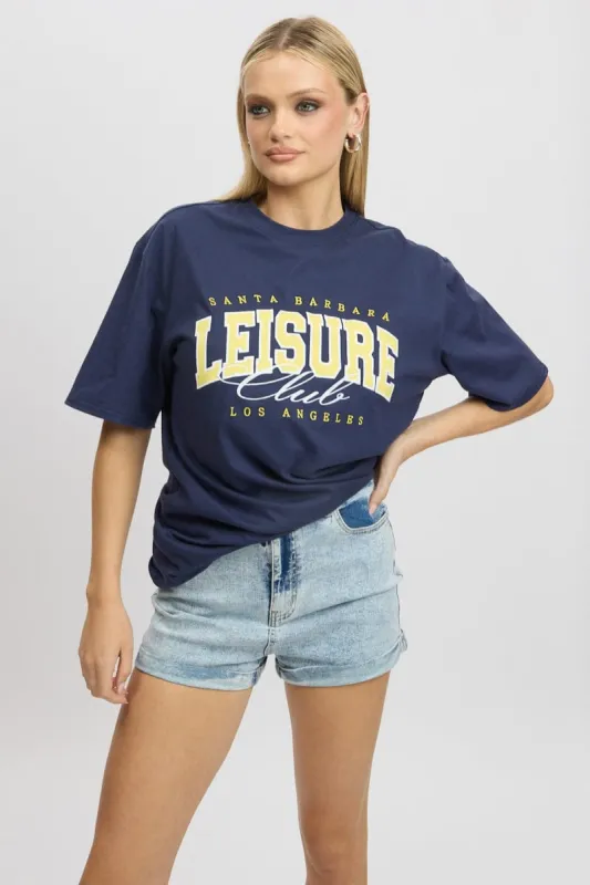 Blue Graphic Tee Short Sleeve sold by Ally Fashion