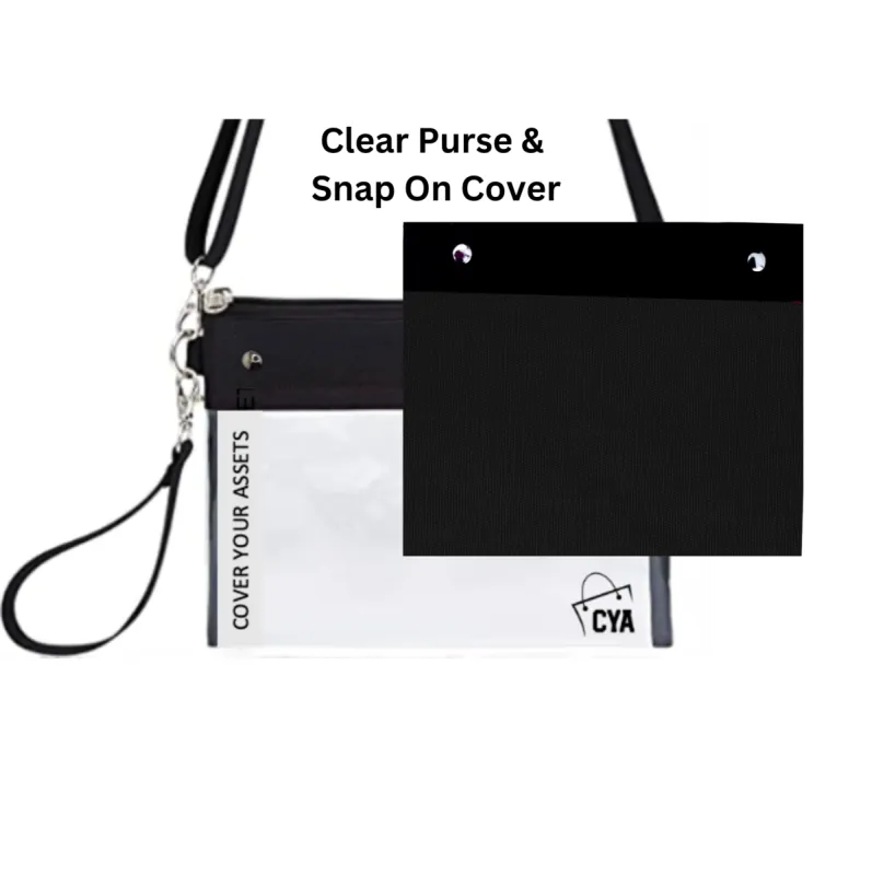 Black - Wide - Purse & Cover sold by CYA - Cover Your Assets