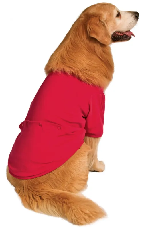 Red Dropseat Pet Pajamas - Stewart Plaid sold by Pajamagram
