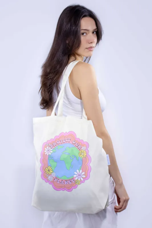 Protect Our Planet | Recycled Tote sold by Kind Bag