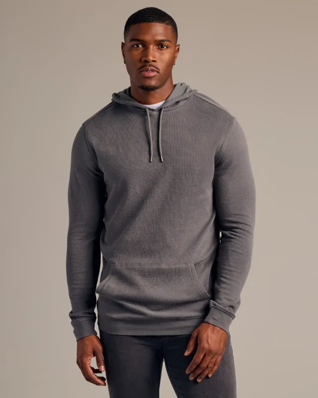 Carbon Tall Waffle Hoodie sold by True Classic
