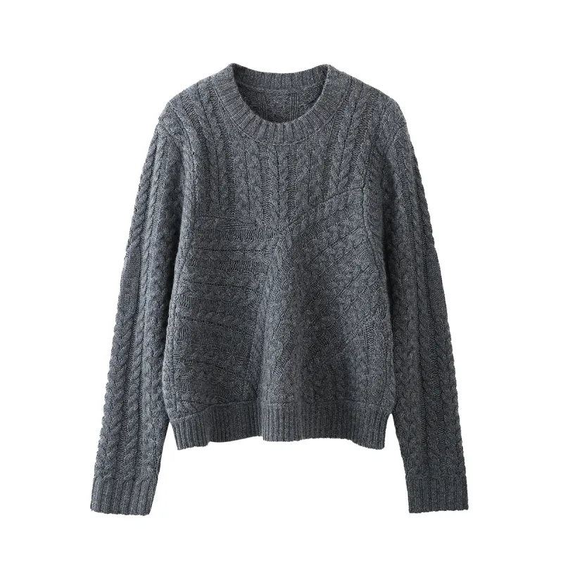 100% Cashmere Women's Chunky Cable Knit Sweater sold by COMOBOCA