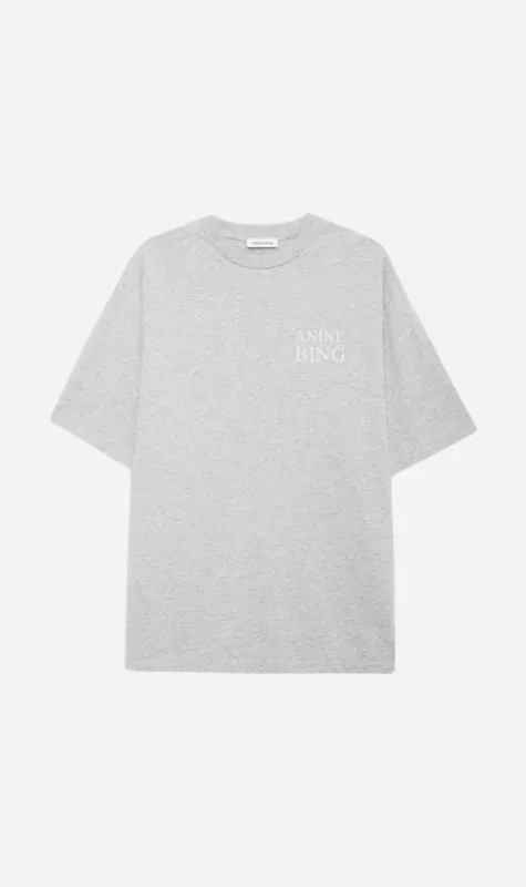 Anine Bing | Myers Tee Serif NY - Washed Heather Grey sold by Sister & Co