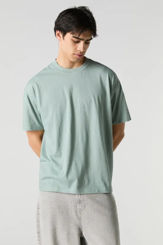 Solid Relaxed Crewneck T-Shirt sold by Urban Planet