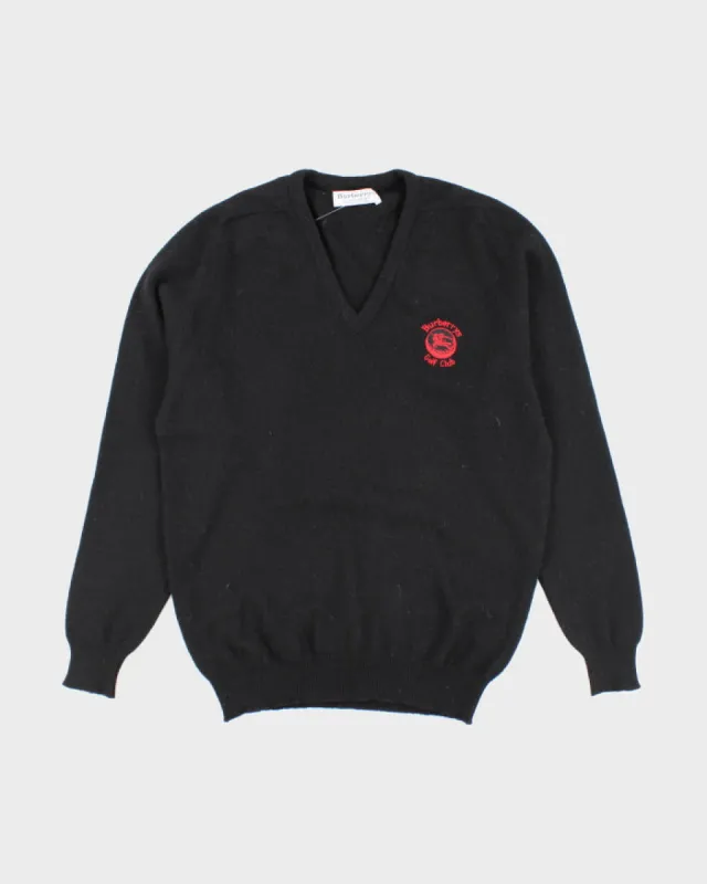 Vintage 90's Lambswool Burberry Golf Club Knitted Jumper - L sold by Rokit
