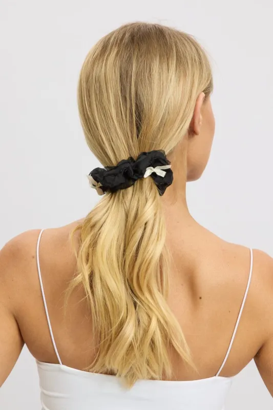 Black Bow Detail Scrunchies sold by Ally Fashion