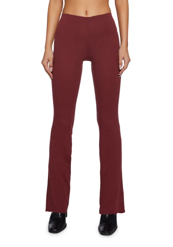 There’s No Other Flare Pants - Dark Red sold by Dolls Kill