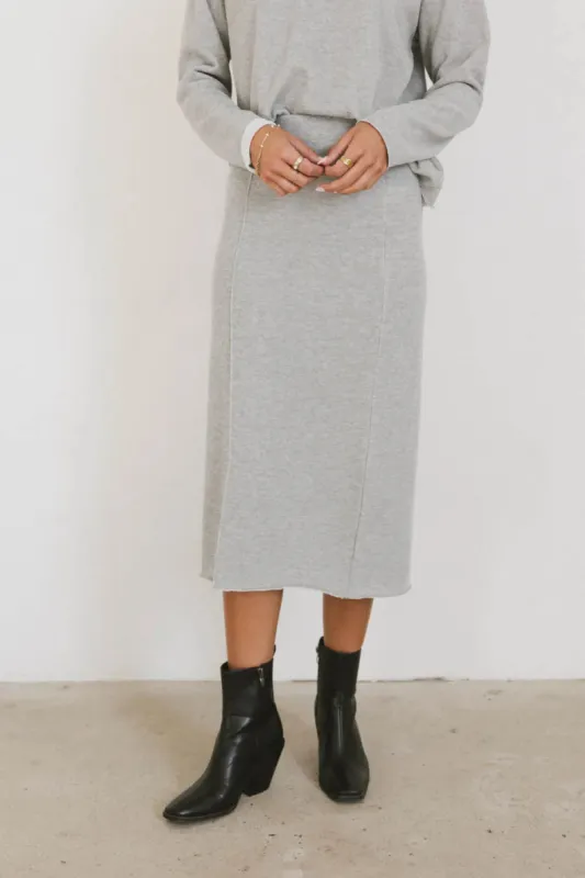 Harden Midi Skirt in Grey - FINAL SALE sold by bohme