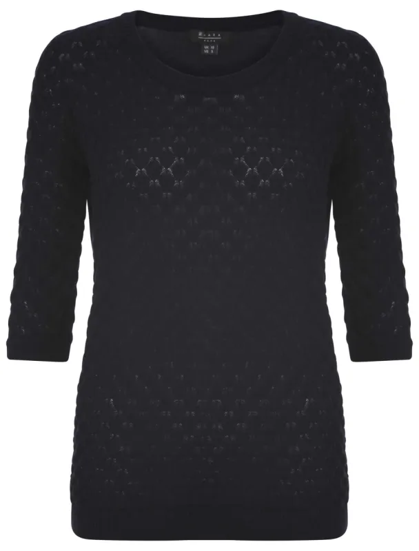 Amara Reya Petal navy jumper sold by Tokyo Laundry