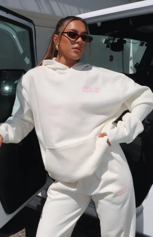 Active Club Oversized Hoodie Off White sold by White Fox Boutique
